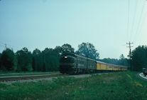 Photo of a railfan special near Louisa