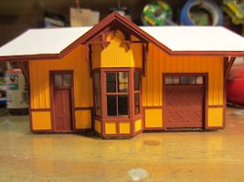 Campbell Depot Model Trim Painted