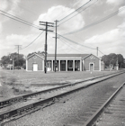 Black and white photo of the Doswell depot