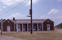 Freshly painted Doswell depot