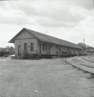 Black and white photo of the Doswell freight house