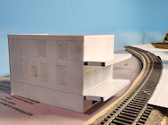 Cardboard mock up of Magnolia House.