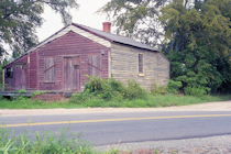 Photo of an abandoned building that might have been the depot