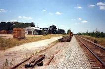 Photo of the removal of the Pendleton siding