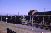 C&O freight train passing Alexandria depot