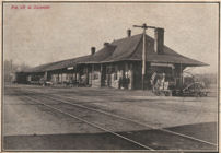 Photo postcard image of the Culpeper depot